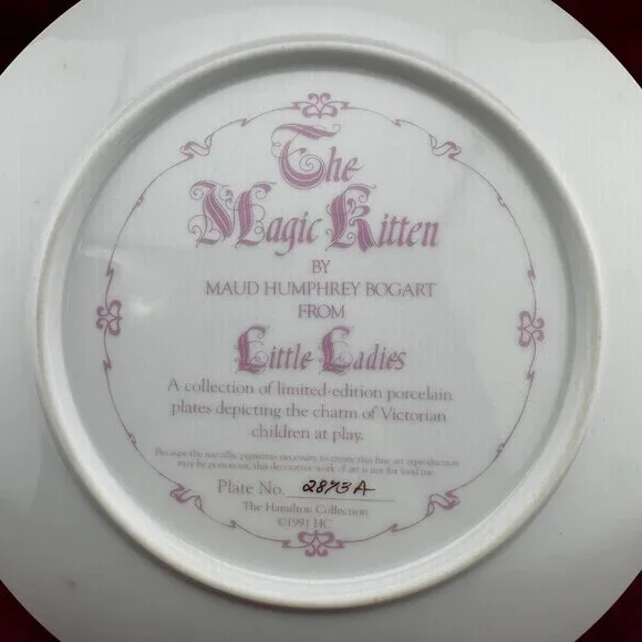 VINTAGE "LITTLE LADIES" BY MAUD HUMPHREY BOGART PLATE COLLECTION, PLATE # 2873A - Picture 3 of 8